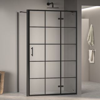 Душевой уголок RGW PA-77B R (PA-07B R + Z-050-2B + держатель O-204B) 41087729-084R 120x90см чёрный